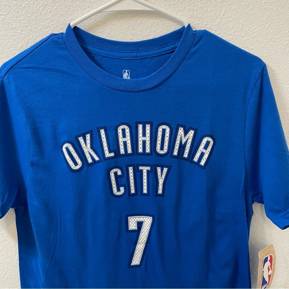 Oklahoma City thunder Carmelo Anthony shirt blue boys large NWT